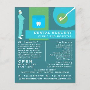 Trendig Dentist Design, Tandvård, Dentist Advert Flygblad