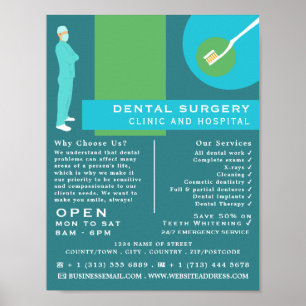Trendig Dentist Design, Tandvård, Dentist Advert Poster