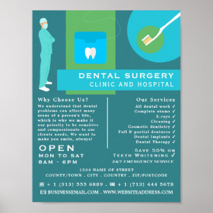 Trendig Dentist Design, Tandvård, Dentist Advert Poster