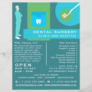Trendig Dentist Design, Tandvård, Dentist Advert Reklamblad