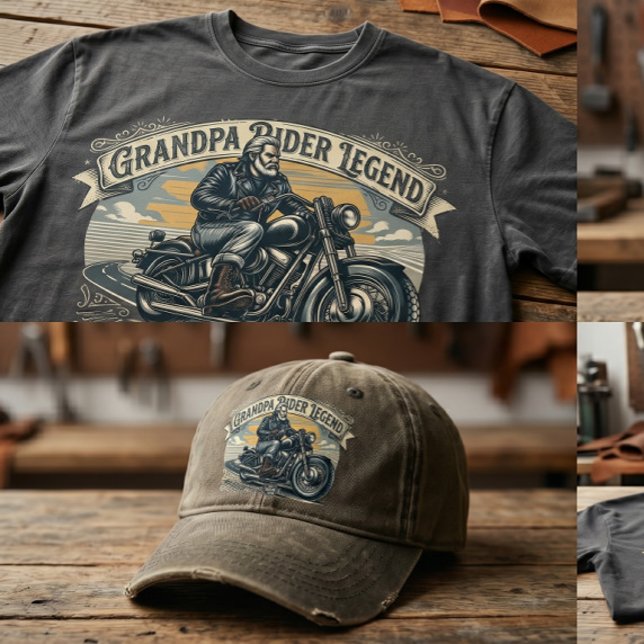 Trendig design för farfar ryttarlegend t shirt (Skapare uppladdad)