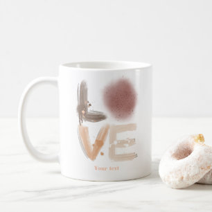 Trendig design med färgsprut för urban stil kaffemugg