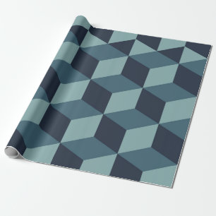 Trendig design vintage abstrakt färgblock geomet Presentpapper