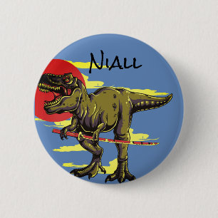 Trendig Dinosaur Knapp