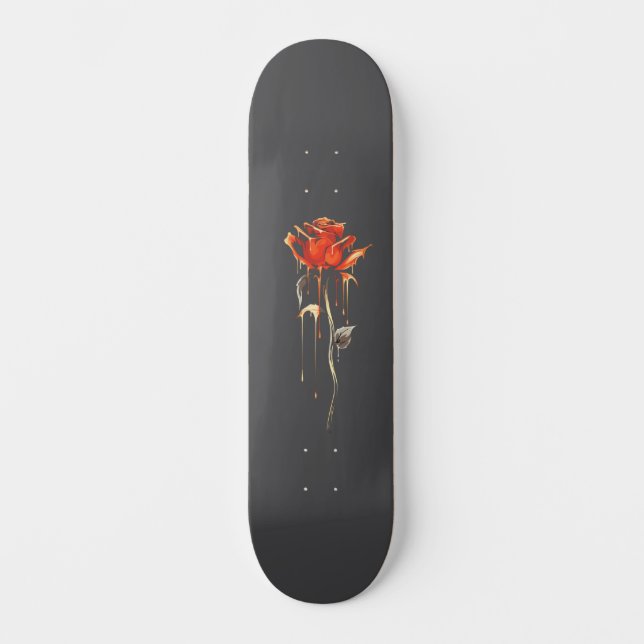 Trendig Disted Grunge Ro Wide Skateboard (Framsida)