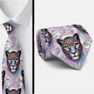 Trendig & djärv Opal Leopardtryck halsduk Slips