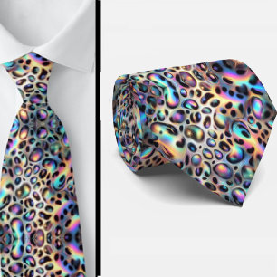 Trendig & Djärv Opal Leopardtryckt halsduk Slips