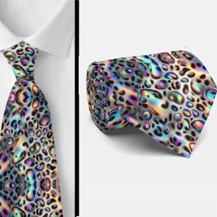 Trendig & Djärv Opal Leopardtryckt slips