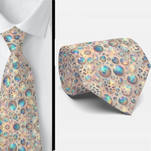 Trendig & Djärv Opal Leopardtryckt slips