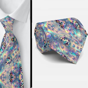 Trendig & Djärv Opal Leopardtryckt slips