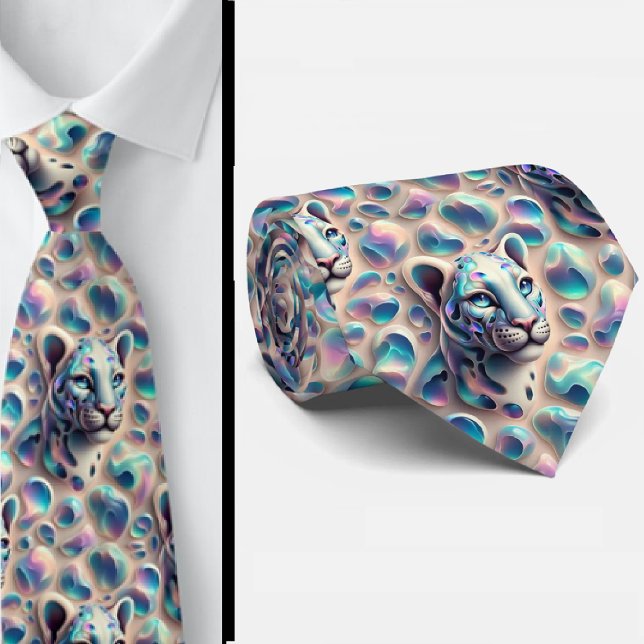 Trendig & Djärv | Opal Leopardycktryck Slipknot Slips (Skapare uppladdad)