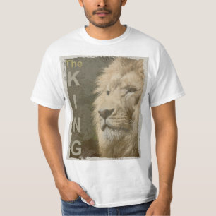 Trendig Djurens moderna Lejona Ansikte-Manar, mode T Shirt