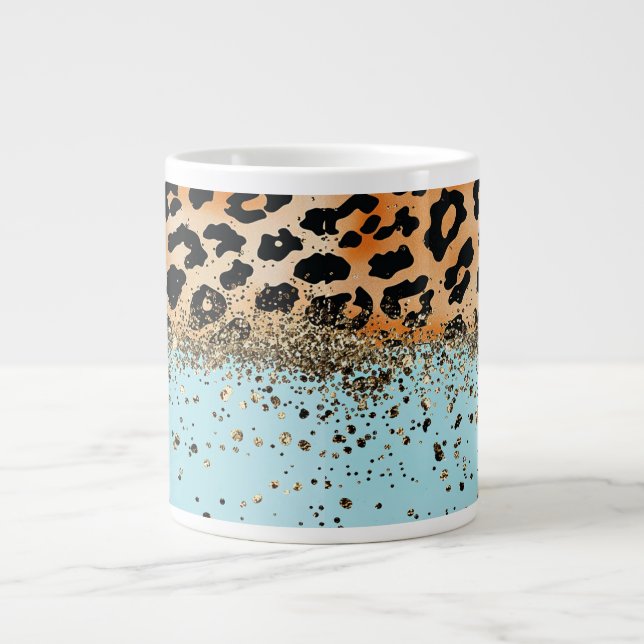 Trendig djurtryckdesign jumbo mugg (Framsidan)