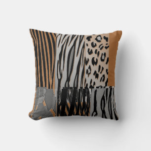 Trendig Djurtryckt Zebra Rand Pillow Kudde