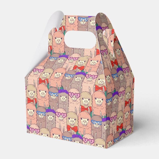 Trendig Dresa Llama Mönster Presentaskar (Framsidan Sidan)