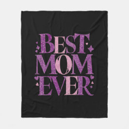 Trendig Elegant Bästa Mamma Någonsin Fleecefilt
