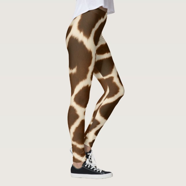 Trendig Elegant Cow Faux Leather Collection Leggings (Höger)