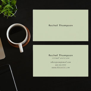 Trendig Elegant Enkel minimalt Social-media Visitkort