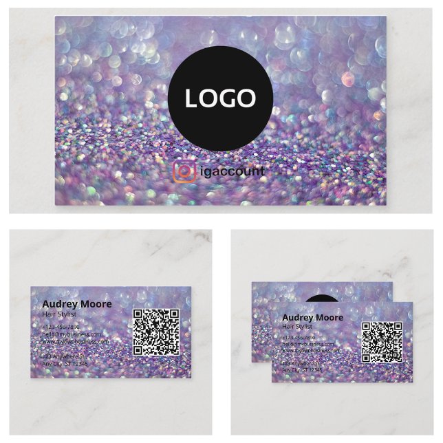 Trendig Elegant Frisörsalong Skönhetssalong Visitkort (Trendy Elegant Hair Stylist Salon Beauty Salon Business Card
)