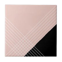 Trendig Elegant Geometrisk Chic På Rosafärgad Och