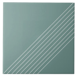 Trendig Elegant Geometrisk Chic På Salvia Grön Kakelplatta