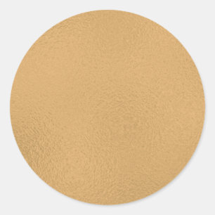 Trendig Elegant Glamour Falskt Guld Runt Klistermärke