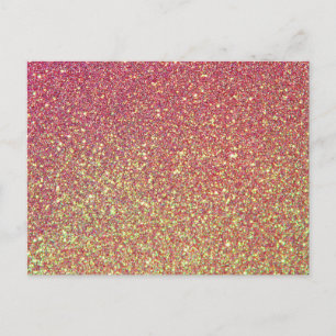 Trendig Elegant Glitter Vykort
