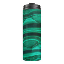 Trendig Elegant Grönt Malachite Crystal Stone