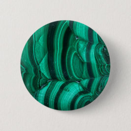 Trendig Elegant Grönt Malachite Crystal Stone Knapp