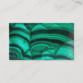 Trendig Elegant Grönt Malachite Crystal Stone Visitkort