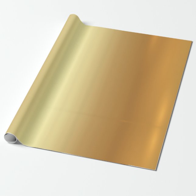 Trendig Elegant Guld Glamour Mall Present Presentpapper (Utrullad)