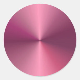 Trendig Elegant Rosa Lila Färg tom mall Runt Klistermärke