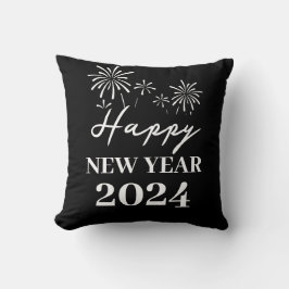 Trendig Elegant Script Gott nytt år Kudde