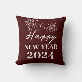 Trendig Elegant Script Gott nytt år Kudde