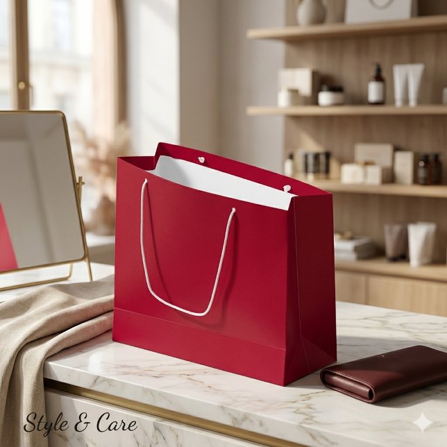 Trendig enfärgad gojibärsgavpåse för stilfull pres (Chic Solid Goji Berry Gift Bag for Stylish Gifting)