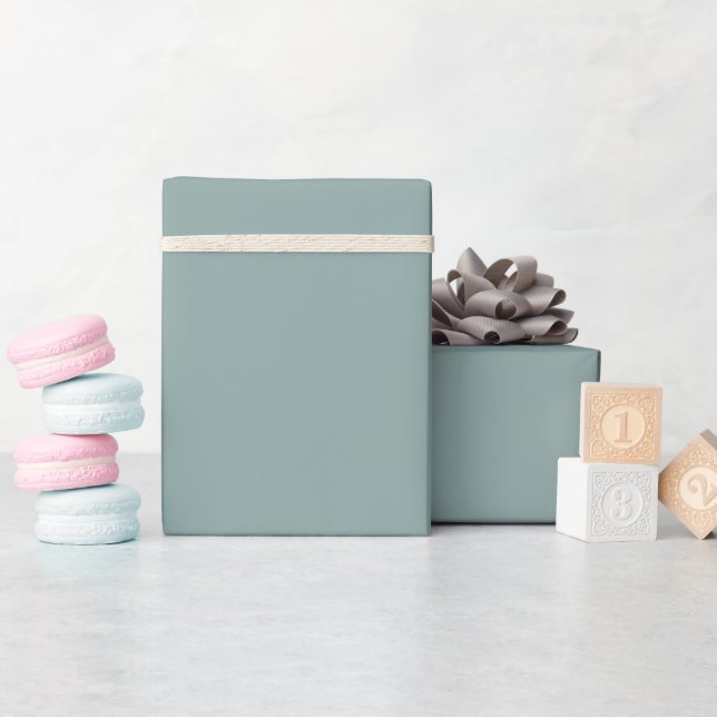 Trendig enhet - dammig blå inpackningspappersrulle presentpapper (Baby Shower)