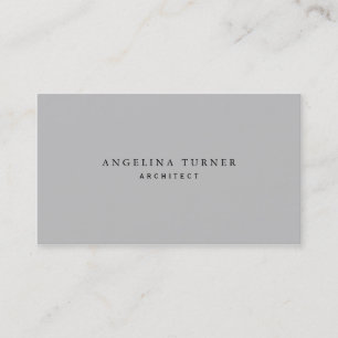 Trendig enkel minimalistisk Silver Grått-Professio Visitkort