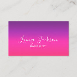 Trendig Enkel Neon Lila och rosa mer abstrakt Visitkort