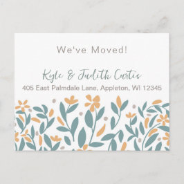 Trendig Enkel Vi Har Flyttat Postkort Meddelande Vykort