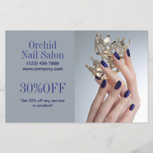 Trendig Estetiker SPA Nagelsalong Prislistor Flygblad