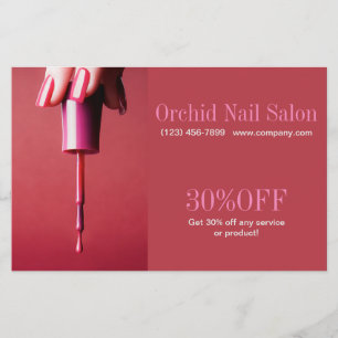 Trendig Estetiker SPA Nagelsalong Prislistor Flygblad