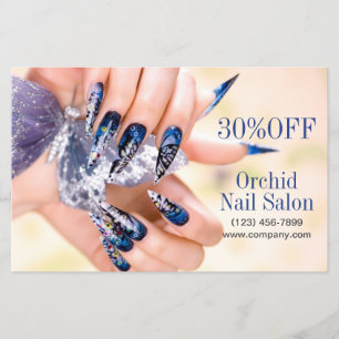 Trendig Esthetician SPA Nail Salon Pris Lists Flygblad