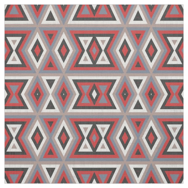 Trendig Ethnic American Native Indian Tribe Mönste Tyg (Provkarta)