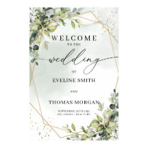 Trendig: eucalyptus guld bröllop välkomnas