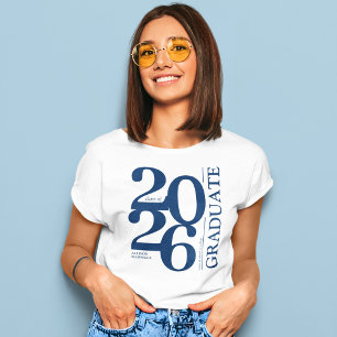 Trendig examenströja i marinblått för 2025 års avg t shirt