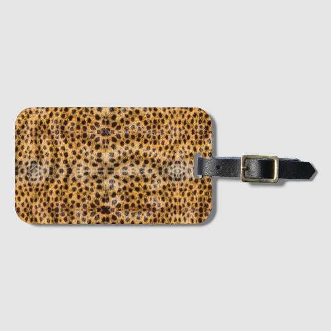 Trendig Exotic Cheetah Päls Mönster Animal Print Bagagebricka (Framsida horisontal)