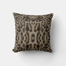Trendig exotisk snöleopardmönster djurtryck kudde