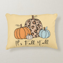Trendig Fall Pumpkin | "IT's Fall Y'all", citat Prydnadskudde
