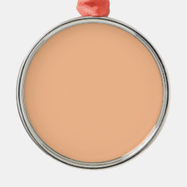 Trendig Färg Peach Fuzz Solid Färg | ELEGANT Julgransprydnad Metall