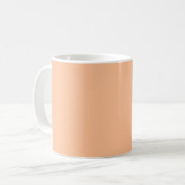 Trendig Färg Peach Fuzz Solid Färg | ELEGANT Kaffemugg